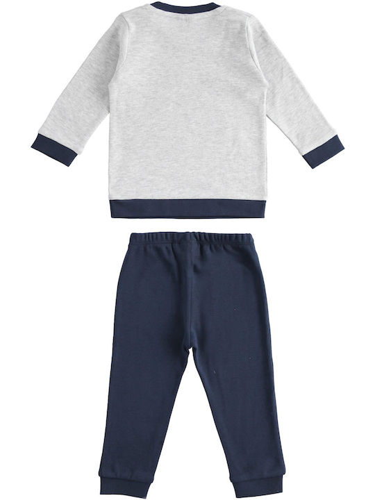 iDO Set Top & Bottom Kids Winter Pyjamas Gray