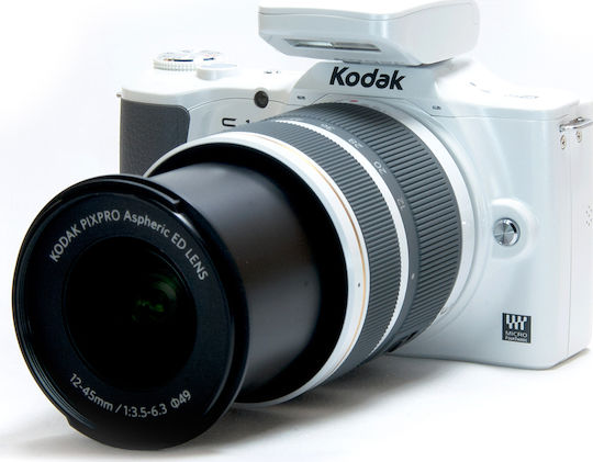 Kodak S1 Mirrorless Φωτογραφική Μηχανή Kit (PixPro 12-45mm F3.5-6.3) Λευκή