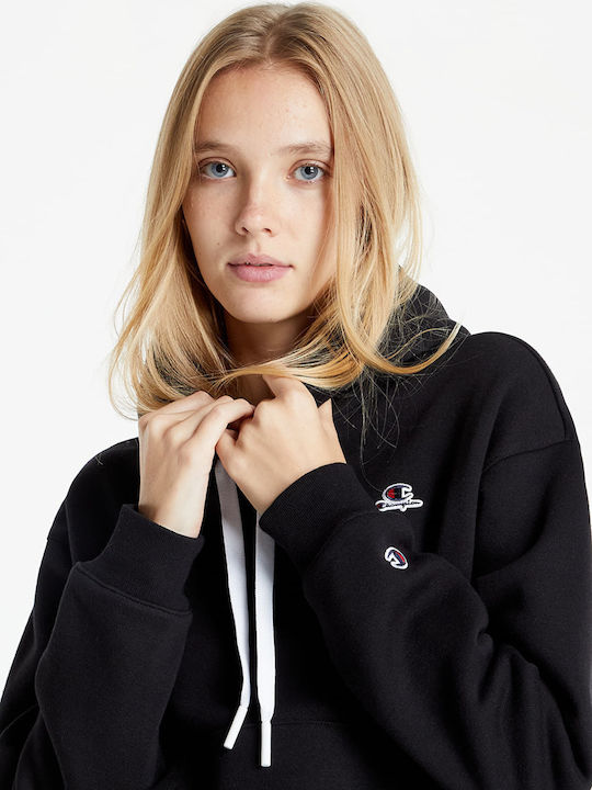 Women's Sweatshirt Hooded Black