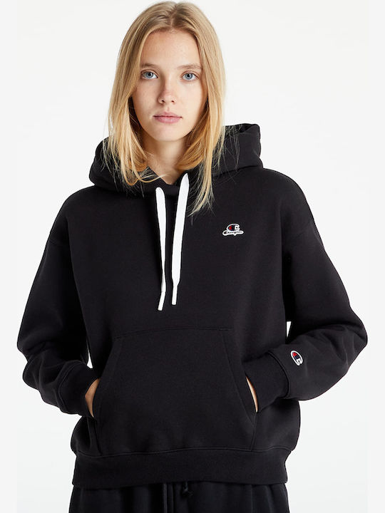 Women's Sweatshirt Hooded Black