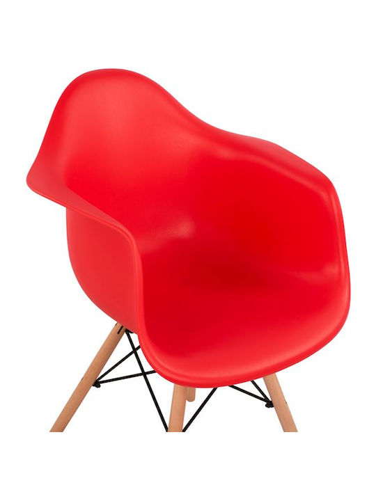 Mirto Stühle Speisesaal Red 2Stück 64x60x81cm