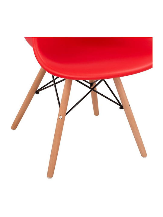 Mirto Stühle Speisesaal Red 2Stück 64x60x81cm