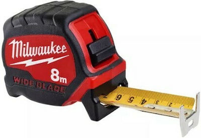 Milwaukee Premium Tape Measure with Auto-Rewind 33mm x 8m