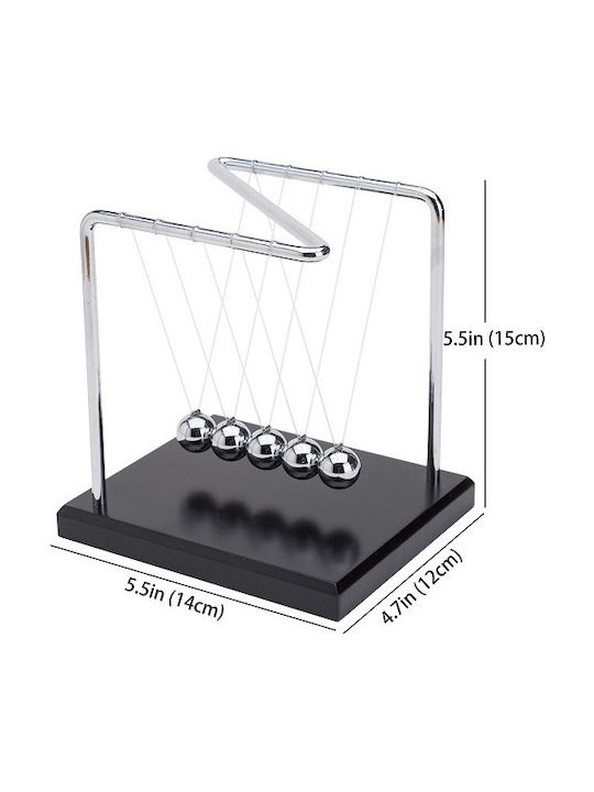 Leagănul Lui Newton Pentru Accesorii De Decor Pentru Birou Din Metal 15cm În Culoare Argintie