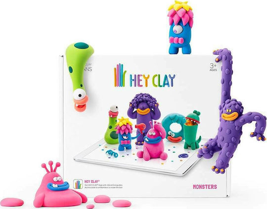 Hey Clay Claymates Terațaki Argilă Modelatoare Copii Module Multicolore