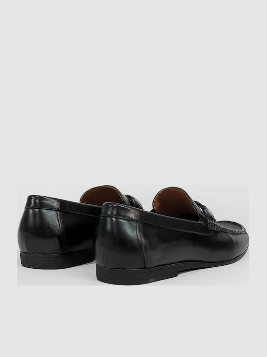 Men's Leather Moccasins Black
