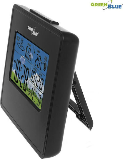 Green Blue GB148 B Digital Weather Station Tabletop Black