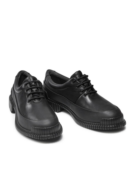 Pix Leder Damen Derby in Schwarz Farbe