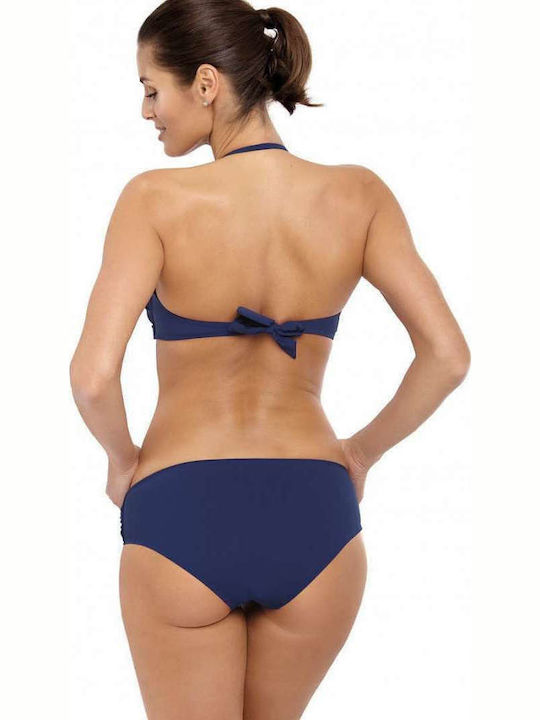 Marko Bikini Set Strapless Top & Slip Bottom M-523 Navy Blue 129675