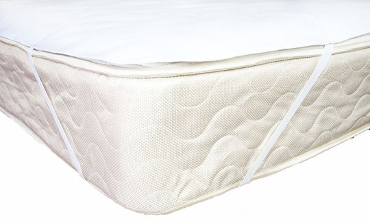 Gentug Protective Cover King Size Waterproof with Elastic Bands Comfort Nights White 180x200cm