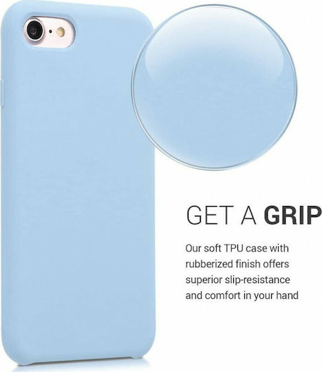 KWmobile Rubber TPU Back Cover Silicone Blue (iPhone SE 2022/2020)