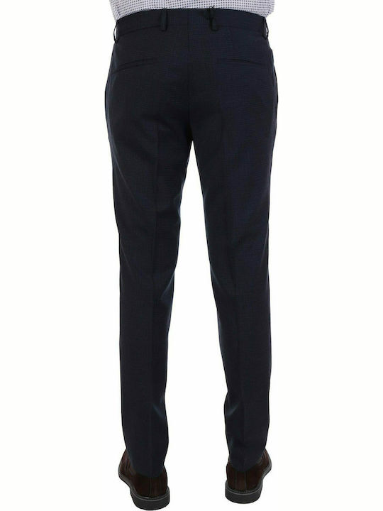 Hugo Boss Herrenhose Anzughose Elastisch in Slim Passform Marineblau