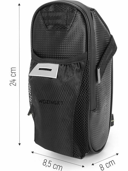 Wozinsky Saddle Bottle Bag Bicycle Saddle Bag Black WBB20BK