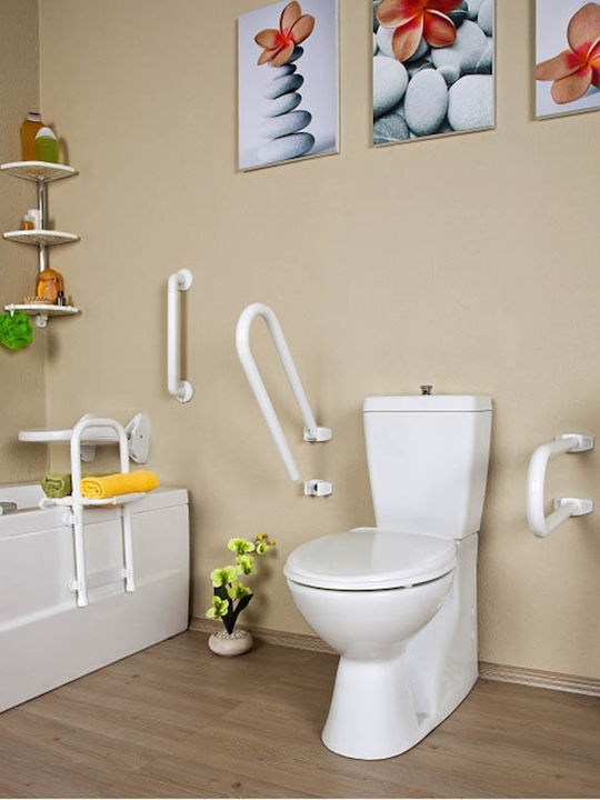 Primanova Reclining Bathroom Grab Bar for Persons with Disabilities 52.5cm White