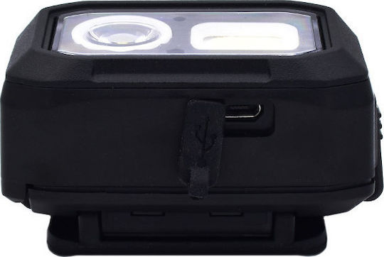 X-Balog Επαναφορτιζόμενος Φακός Κεφαλής LED IP54 Διπλής Λειτουργίας με Μέγιστη Φωτεινότητα 500lm