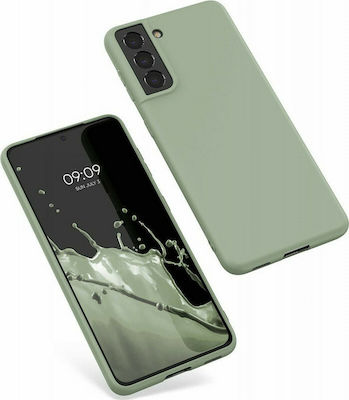 KWmobile Umschlag Rückseite Silikon Grey Green (Galaxy S21 5G) 54055.172