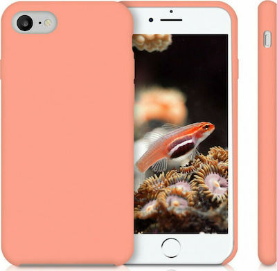 KWmobile Rubber Silicone Back Cover Coral (iPhone SE 2022/2020/8/7)