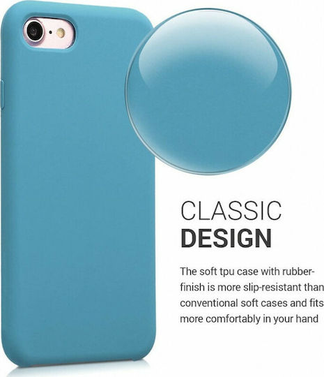 KWmobile Back Cover Silicone Azure Blue (iPhone SE 2022/2020)
