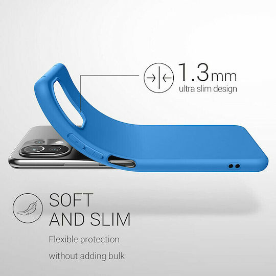 KWmobile Back Cover Silicone Blue Temptation (Xiaomi Mi 11 Lite / 11 Lite 5G / 11 Lite 5G NE)