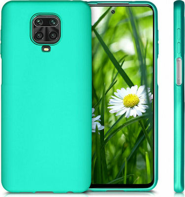 KWmobile Umschlag Rückseite Silikon Metallic Turquoise (Redmi Note 9S / 9 Pro / 9 Pro Max) 52142.128