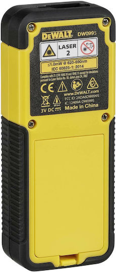 Dewalt Μέτρο Laser DW099S Bluetooth με Δυνατότητα Μέτρησης 30m