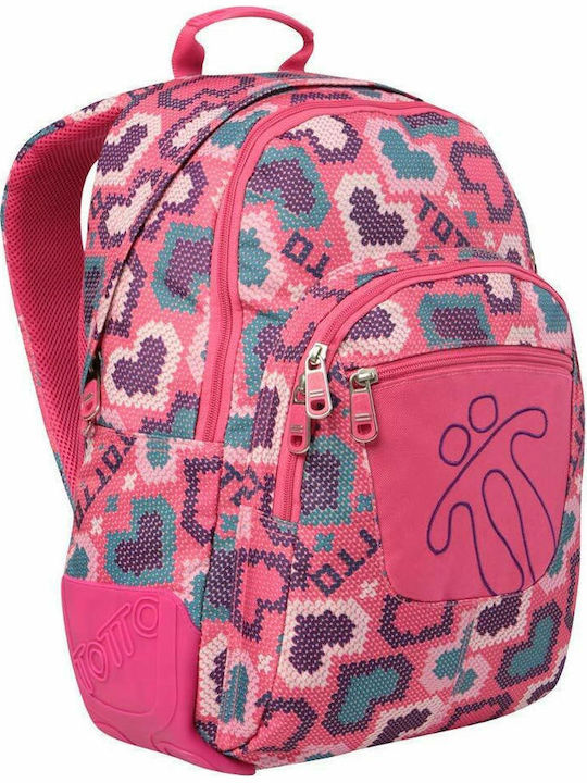 Totto Morral Crayola 8PW School Bag Backpack Elementary, Elementary in Fuchsia color