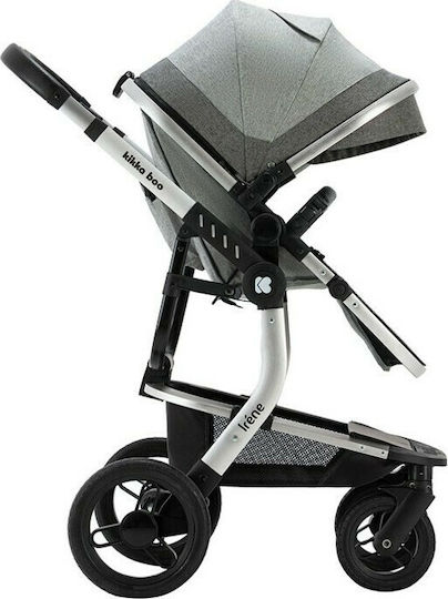 Kikka Boo Irene Verstellbar 3 in 1 Baby Kinderwagen Geeignet für Neugeborene Gray 10.7kg