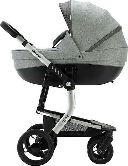 Kikka Boo Irene Verstellbar 3 in 1 Baby Kinderwagen Geeignet für Neugeborene Gray 10.7kg
