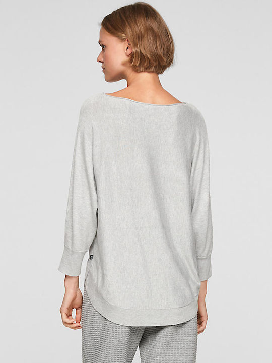 S.Oliver Women's Blouse Long Sleeve Gray