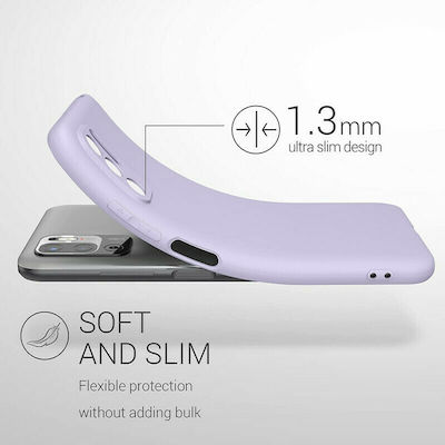 KWmobile Silicone Back Cover Lavender (Redmi Note 10 5G / Poco M3 Pro)