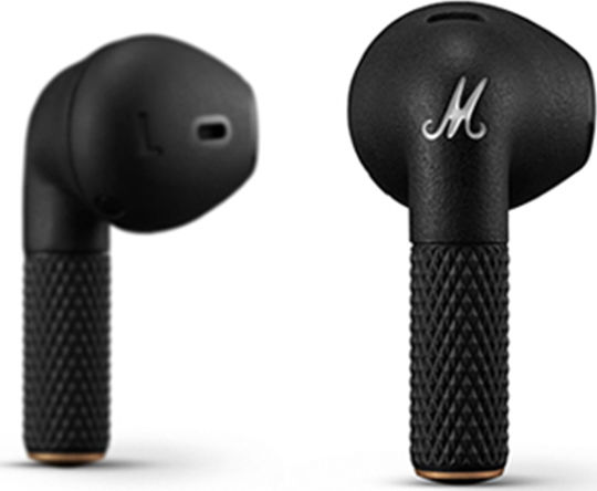 Marshall Minor III Earbud Bluetooth Handsfree Earphones with Sweat Resistance and Charging Case Black