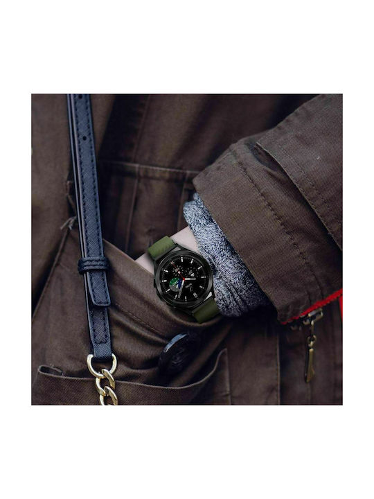 Tech-Protect Mellow Curea Tesatura Verde (Galaxy Watch4 / Watch5 / Watch5 Pro)