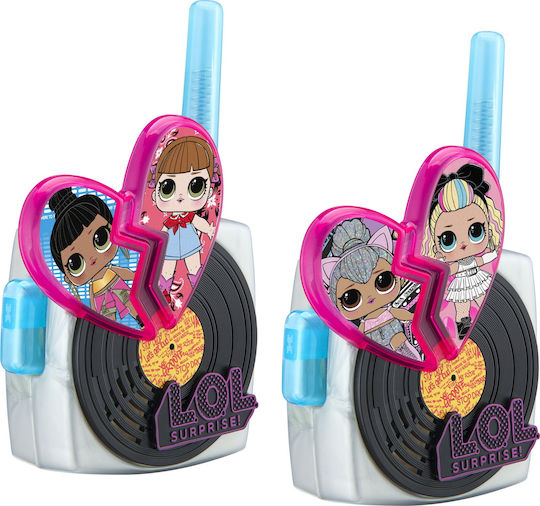 eKids LOL Surprise Remix 2 Kids' Walkie Talkies for 3+ Years 2pcs