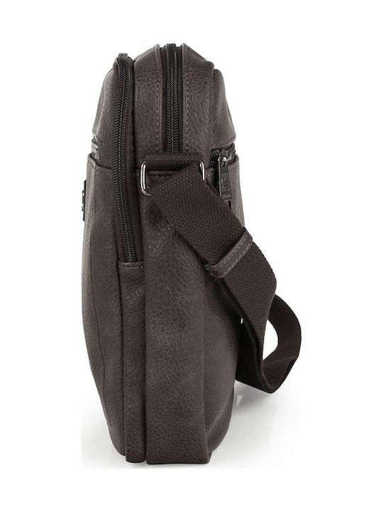 Mochila Ανδρική Τσάντα Ώμου / Χιαστί Καφέ
