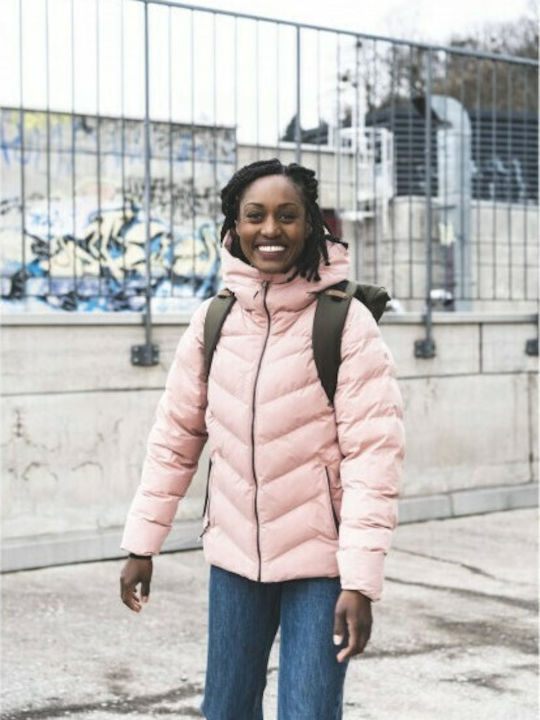 Staten Kurz Damen Puffer Jacke für Winter Desert Rose