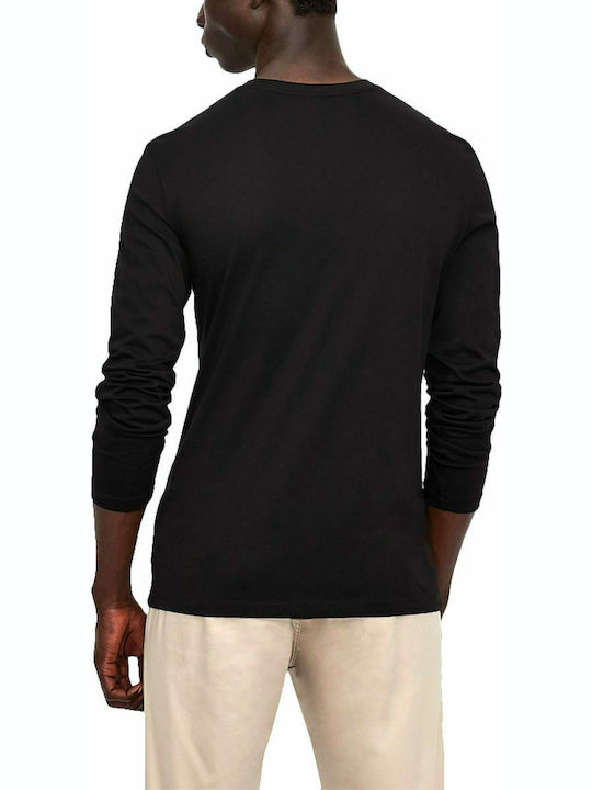 Armani Exchange Men's Long Sleeve Blouse Black