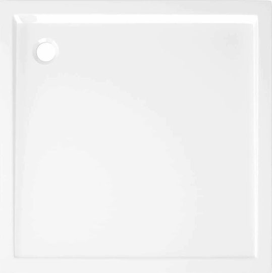 vidaXL Quadratisch Acryl Dusche x80cm White