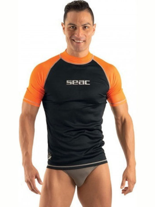 Seac T-Sun Men's Short Sleeve Sun Protection Shirt Black