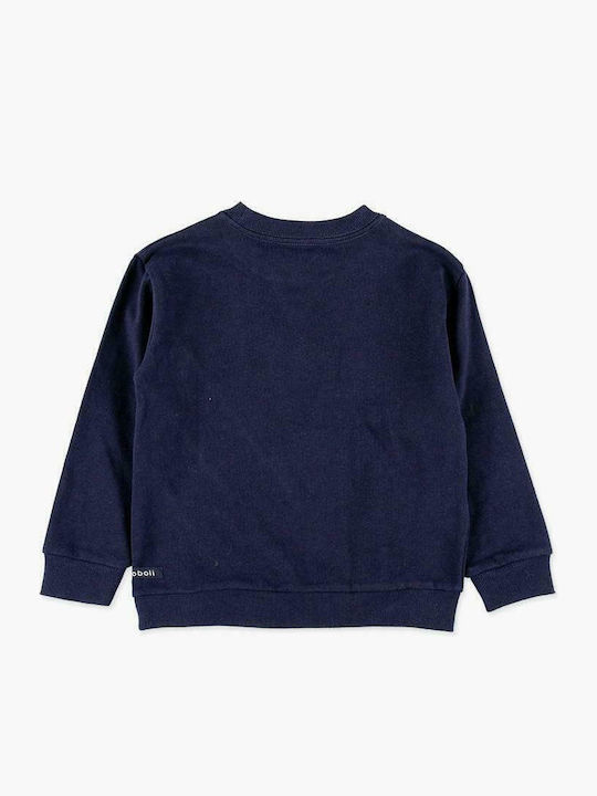 Boboli Kids Fleece Sweatshirt Navy Blue