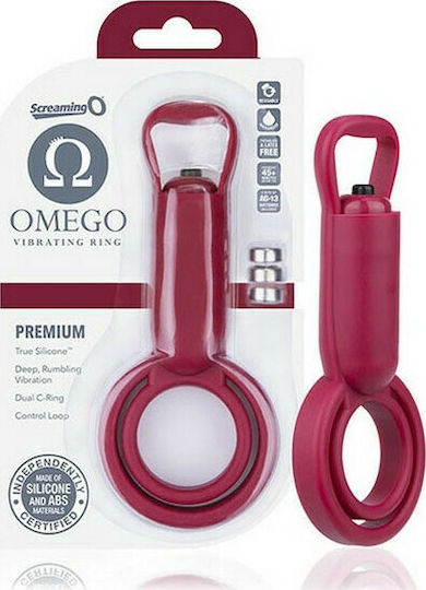 Screaming O Omego Premium Vibrating Ring Burgundy
