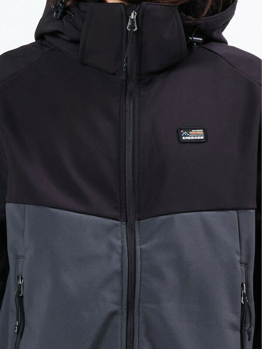 Jacket Waterproof and Windproof Dark Grey / Black