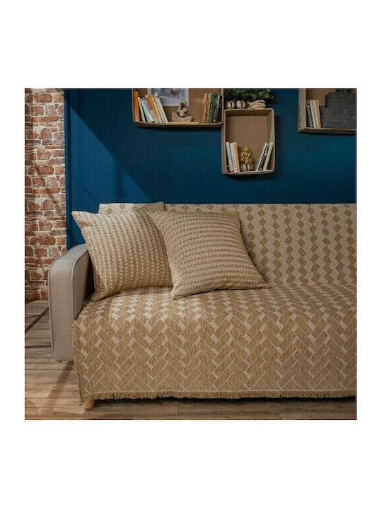 Teoran Manhattan Ριχτάρι Διθέσιου Καναπέ Chenille 180x250εκ. 02
