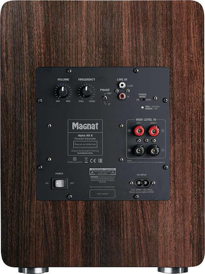 Alpha RS-8 14242252 Autoîntăritor Subwoofer cu Difuzor 8" 80W Maro