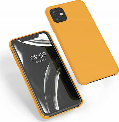 KWmobile Rubber Umschlag Rückseite Silikon Marigold (iPhone 11) 49724.217