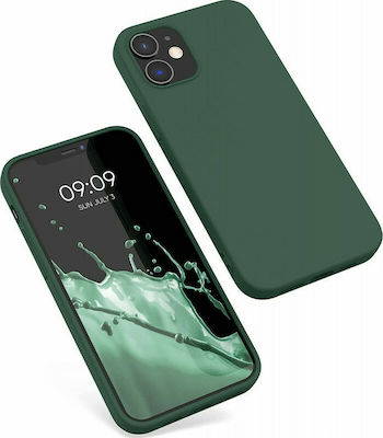 KWmobile Silicone Back Cover Moss Green (iPhone 12 / 12 Pro)