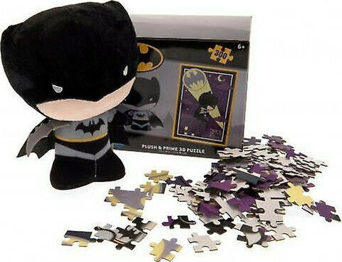 Puzzle pentru Copii Batman DC Comics & Jucărie de pluș pentru 6+ ani+ Ani 300buc Prime 3D