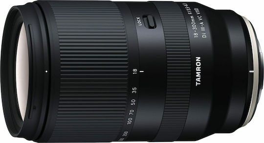 Tamron Crop Camera Lens 18-300mm F/3.5-6.3 Di III-A VC VXD Super Telephoto for Fujifilm X Mount Black