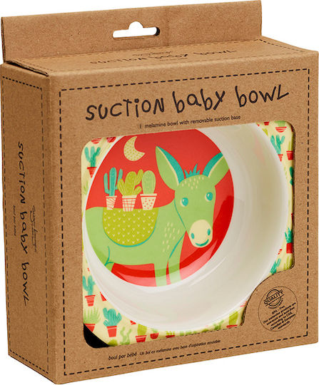 Sugar Booger Baby Food Bowl Happy Cactus made of Melamine Green