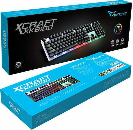Alcatroz Spill Proof XKB100 Gaming Πληκτρολόγιο με RGB φωτισμό (Αγγλικό US)
