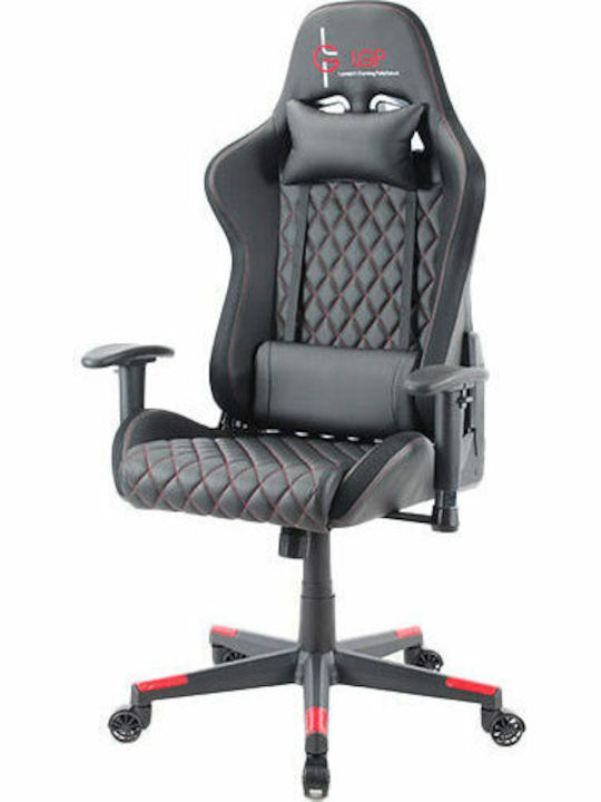 Lamtech LGP022179 Gaming Chair with Adjustable Armrests and RGB Lighting Black